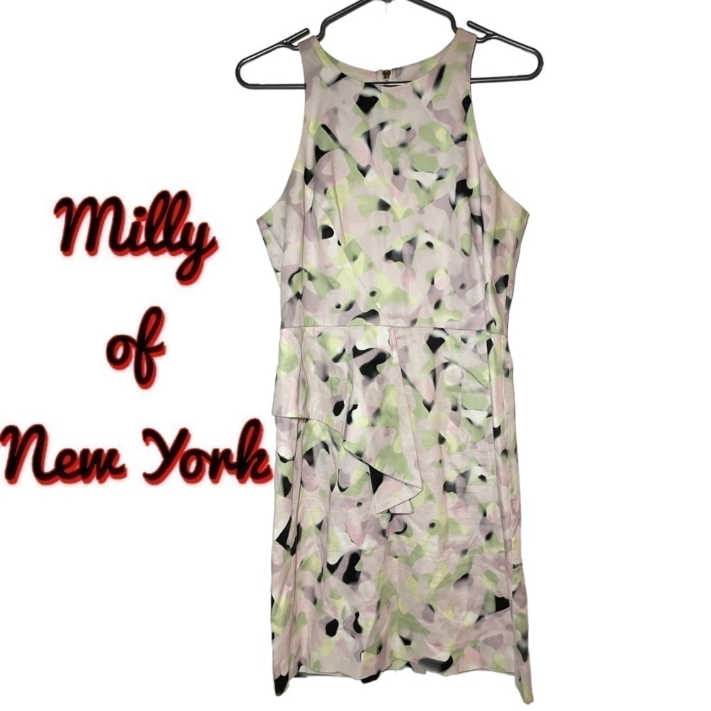 𝅺milly of New York Watercolor Sleeveless Dress size 10